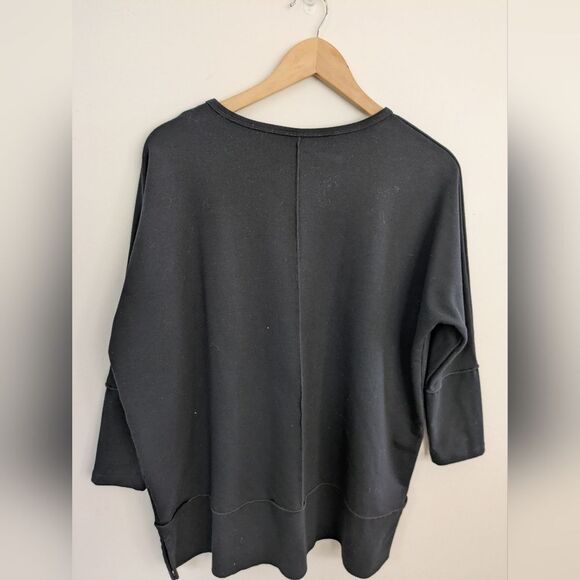 Spanx Perfect Length Dolman Sleeve Top Sweater S Small black - Picture 10 of 10